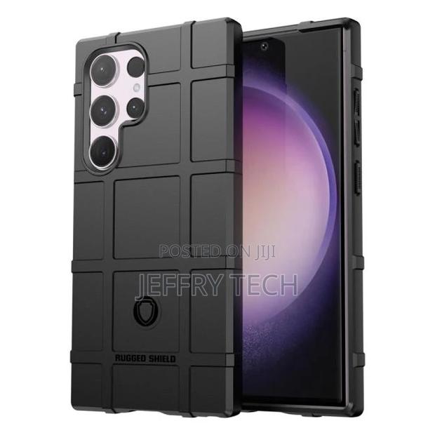 Rugged Shield Samsung GALAXY S24 Ultra Cover - Black - main view