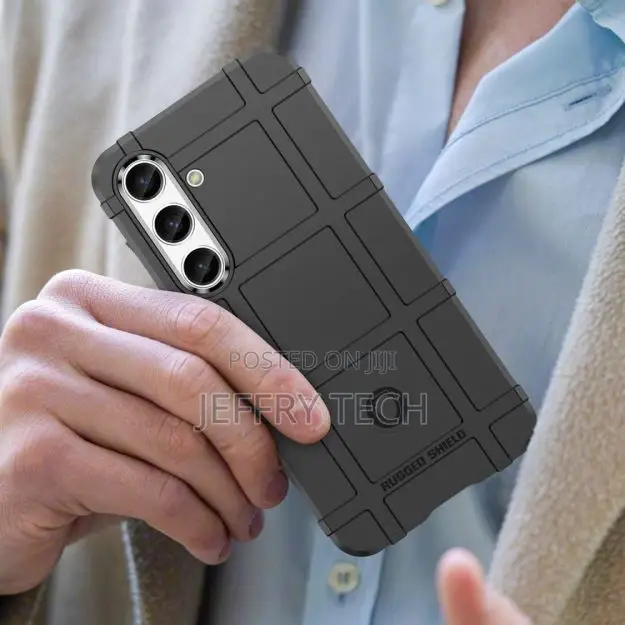 Rugged Shield Samsung GALAXY S24 Cover - Black