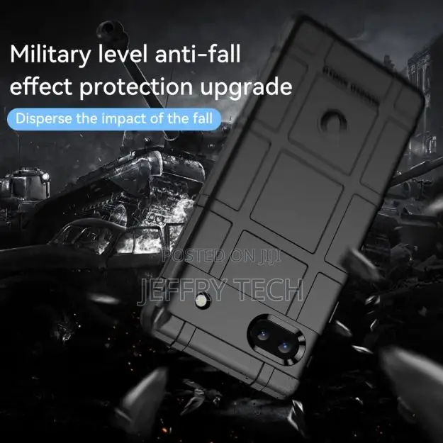 Rugged Shield Case - Google Pixel 6A - Black