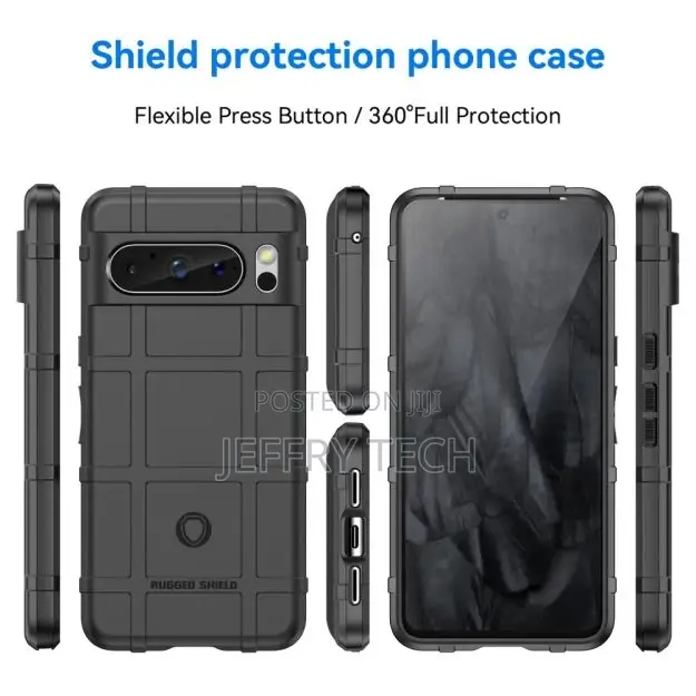 Rugged Shield Case - Google Pixel 8 PRO - Black