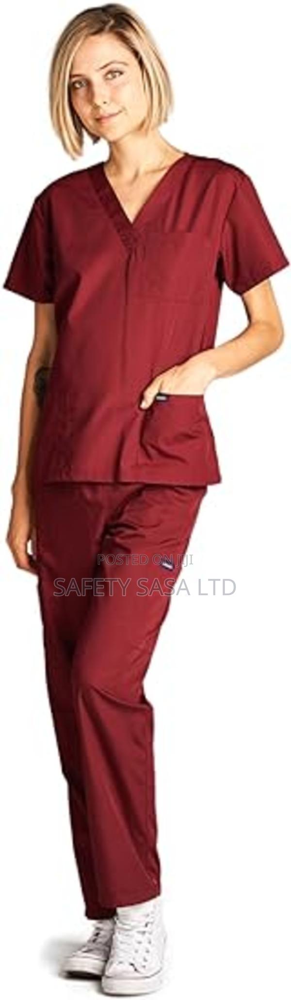Maroon Medical Scrubs - thumbnail 3