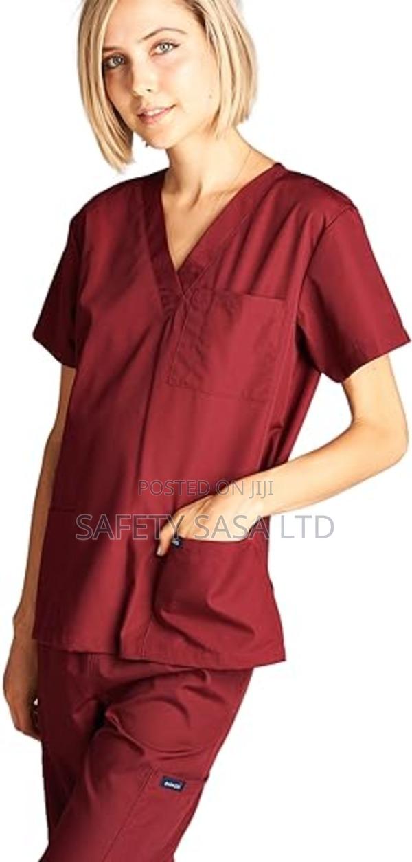 Maroon Medical Scrubs - thumbnail 4
