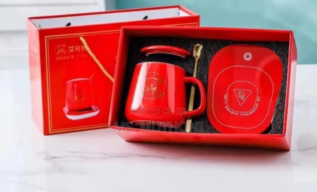 Ceramic Cup + Lid + Golden Teaspoon + 550C 20W Slow Electric