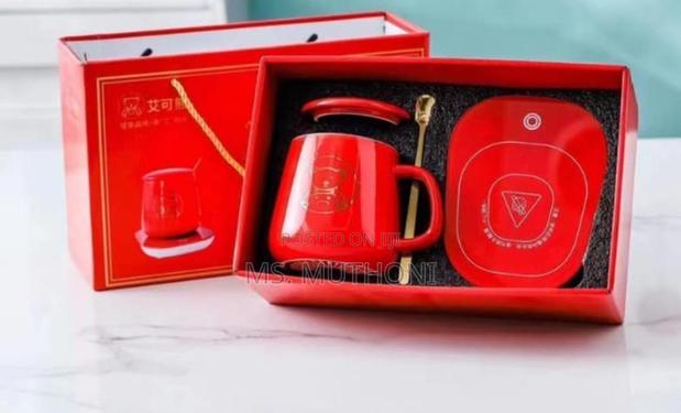 Ceramic Cup + Lid + Golden Teaspoon + 550C 20W Slow Electric