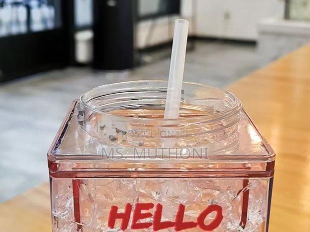 *Hello Summer Aclyric Smoothie/Party Cups Straw 600ml - thumbnail 3