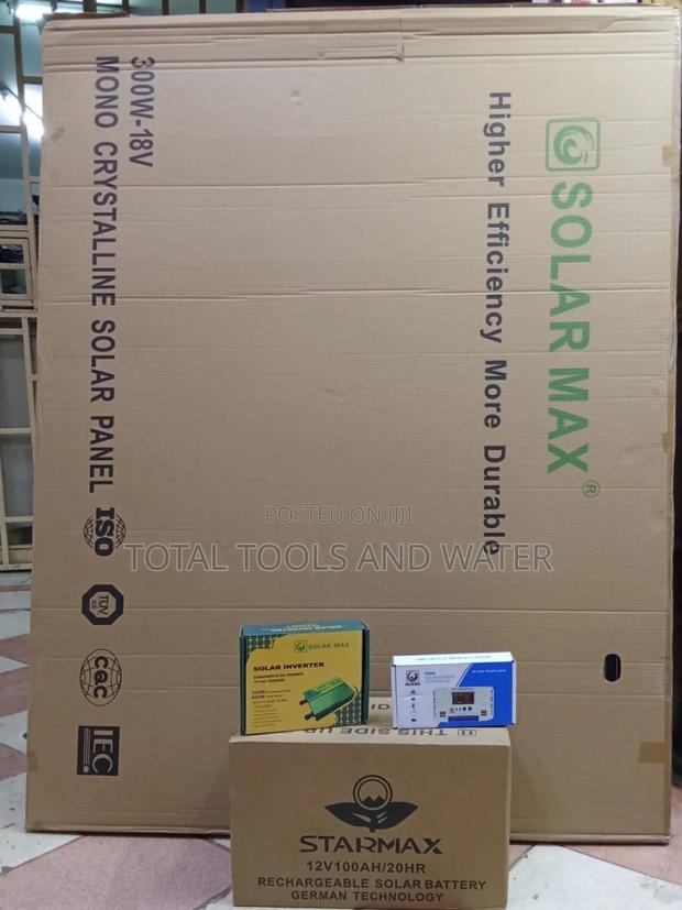 Efficiency Solar Panel 300W+Invertor 300W+Charge Controller - main view