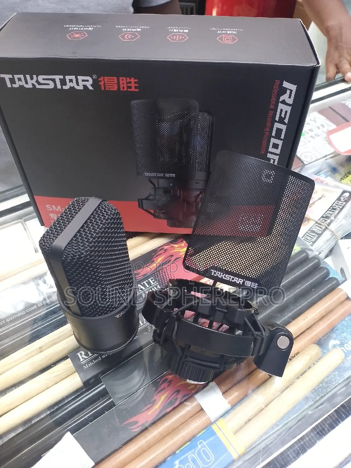 Black SM-8B Condenser Microphone