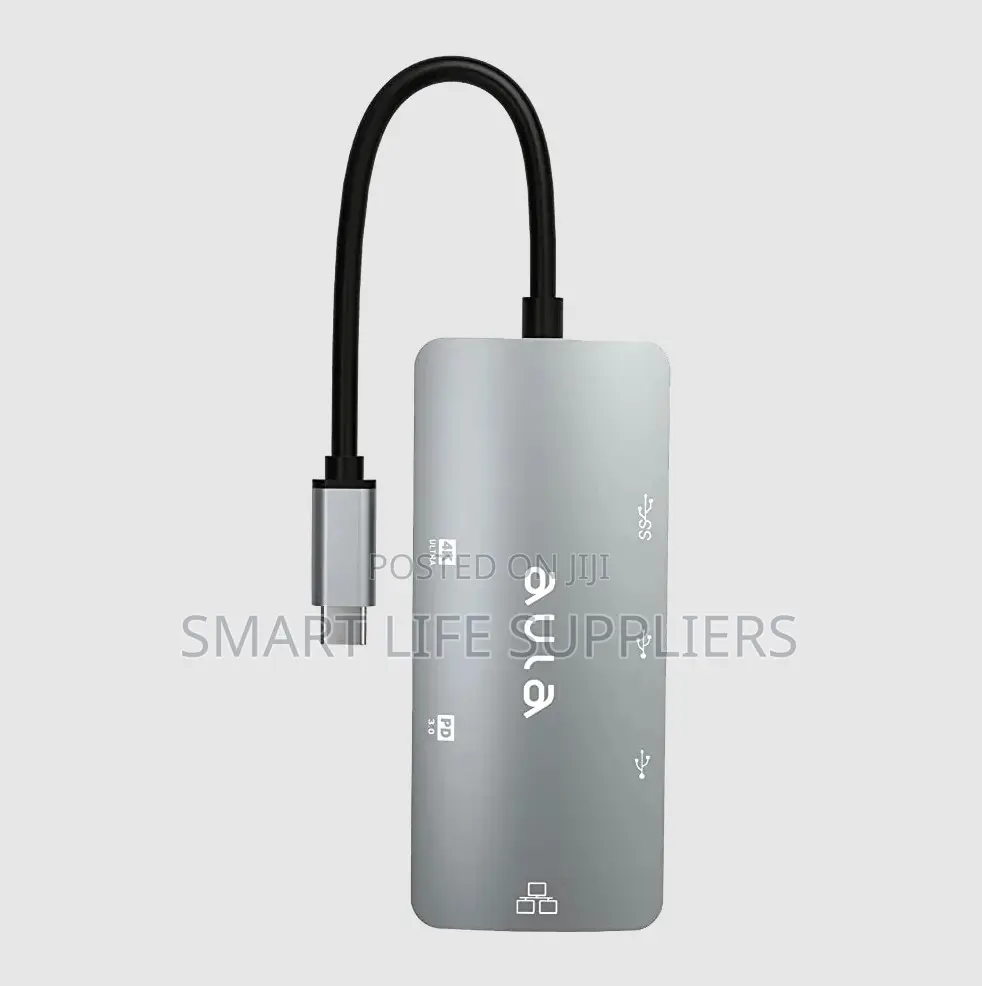 Aula UC-190 USB Type-C Adapter With HDMI Type C RJ45 USB 3.0