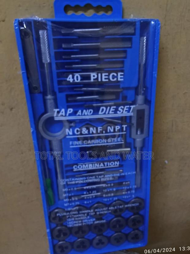 40pc Tap and Die Set Containing Tap and Die F Different Size - main view