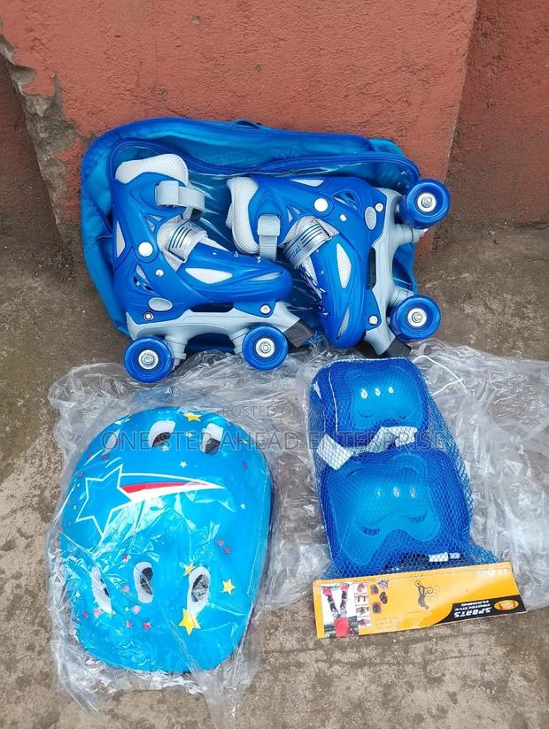 Lightweight Blue, Full Set Quad Skates""
