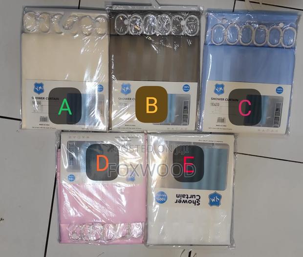 Stripped Shower Curtains, Waterproof - main view