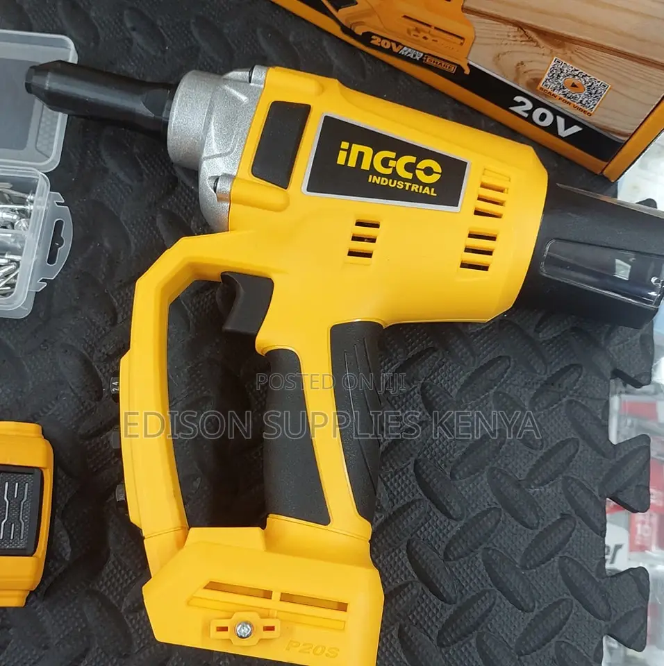 Riveter Ingco Cordless Rivet Gun Rechargeable Hand Riveter