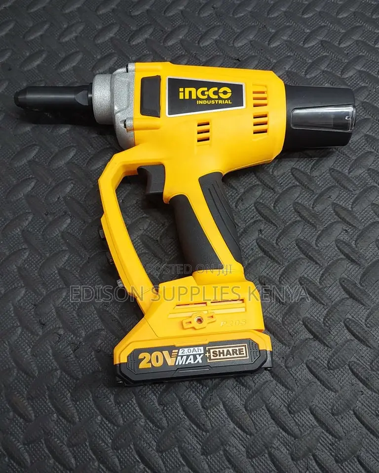 Riveter Ingco Cordless Rivet Gun Rechargeable Hand Riveter