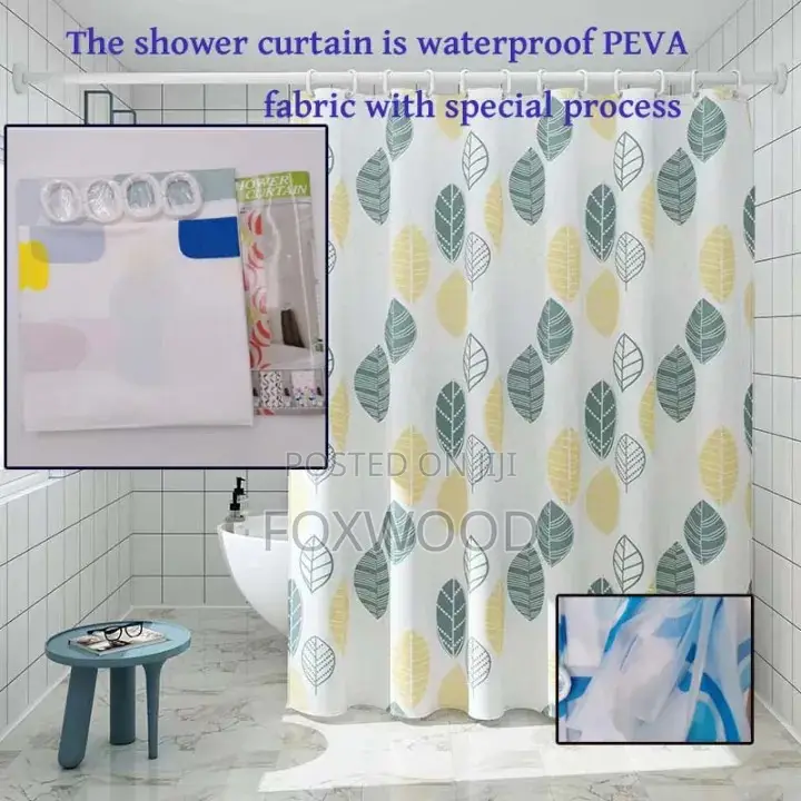 PEVA Bathroom Screens, Waterproof Bathtub Shower Curtains