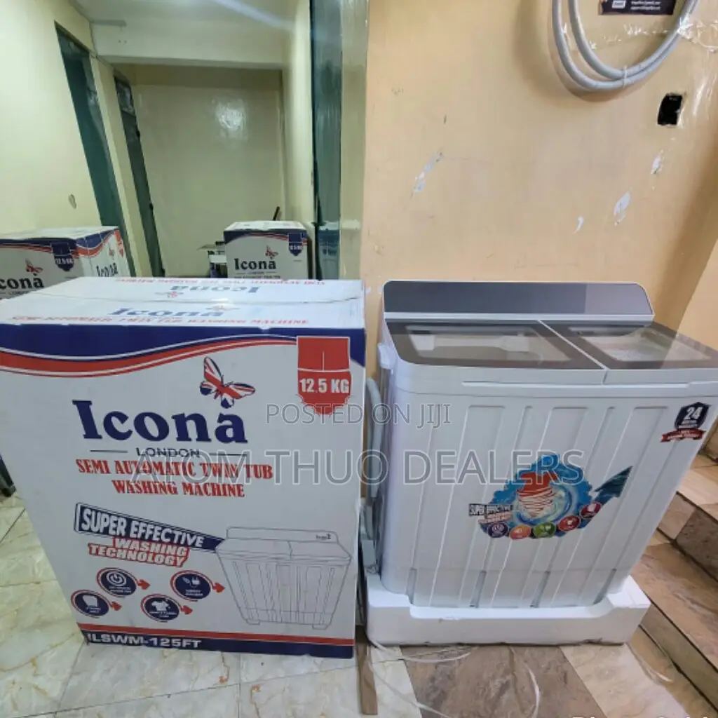 Icona 12.5kgs Top Load Twin Tub Washing Machine.