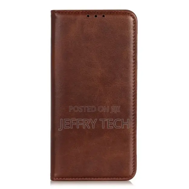 Wallet-Style Xiaomi 14 Leather Case - Brown