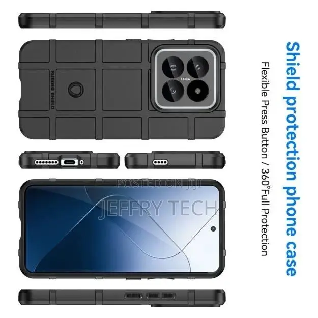 Rugged Shield Xiaomi 14 PRO Cover - Black