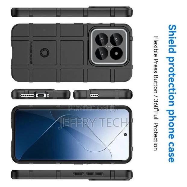 Rugged Shield Xiaomi 14 PRO Cover - Black - thumbnail 2