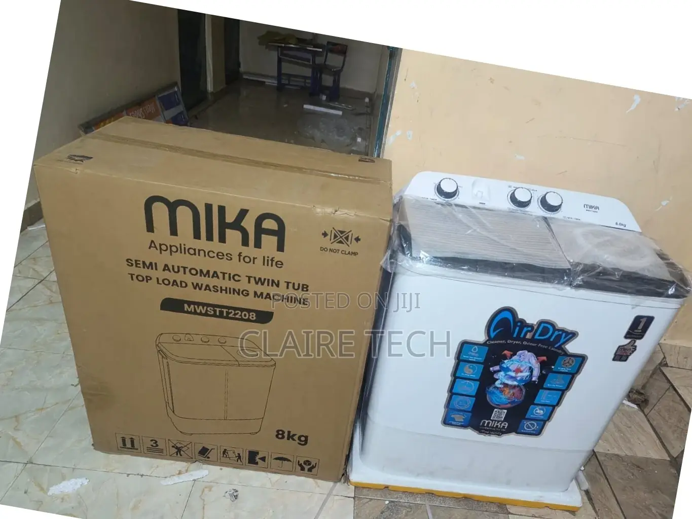 Mika 8 Kg Top Load Twin Tub Washing Machine