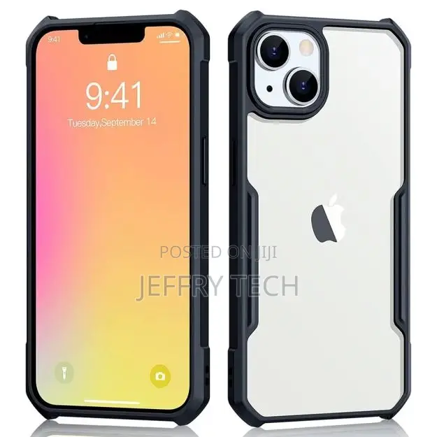 Shockproof Hybrid Cover for iPhone 14 - Black