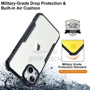 Shockproof Hybrid Cover for iPhone 14 - Black