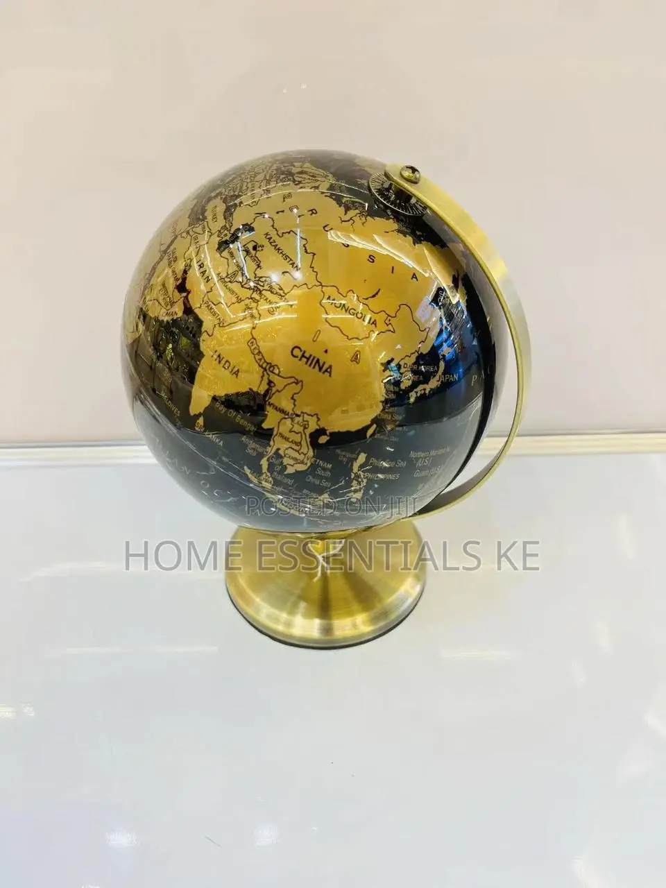 *ROTATING GLOBE WORLD MAP -Rotating Atlas 20cm 10cm