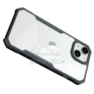 Shockproof Hybrid Cover for iPhone 15 PLUS - Black