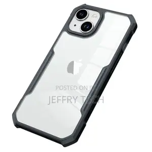 Shockproof Hybrid Cover for iPhone 15 PLUS - Black