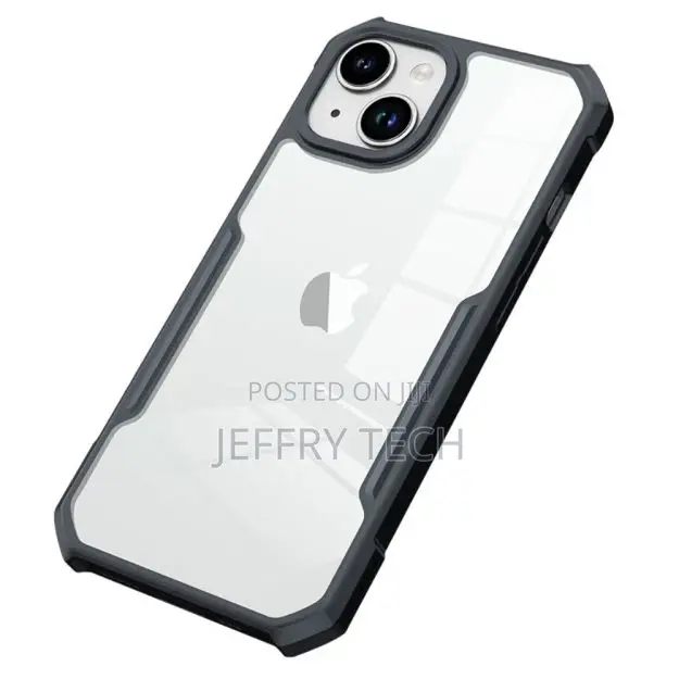 Shockproof Hybrid Cover for iPhone 15 PLUS - Black