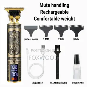 New Metal Electric Hair Clipper, Rechargeable Hair Trimmers,