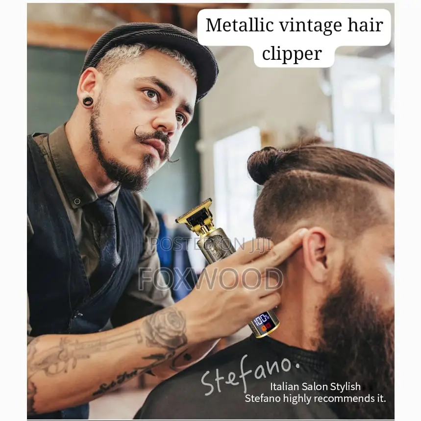 New Metal Electric Hair Clipper, Rechargeable Hair Trimmers,