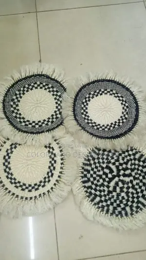 Black White Table Mats Available