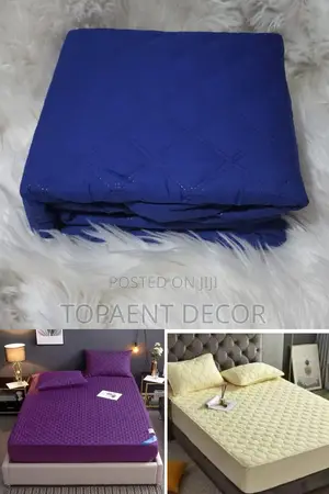 Purple Cream and Blue Waterproof Mattress Protectors