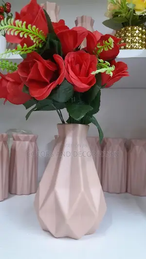Pink Vase and Flowers