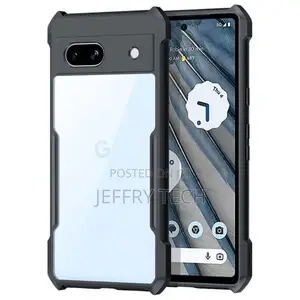 Shockproof Hybrid Cover for Google Pixel 7A - Black