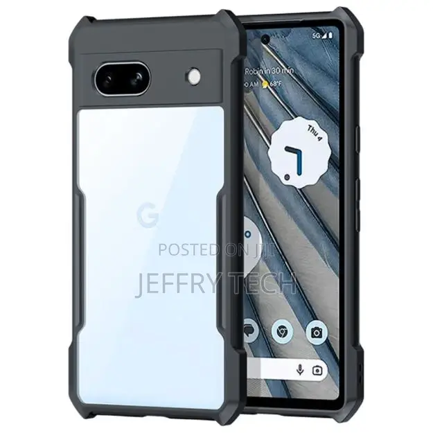 Shockproof Hybrid Cover for Google Pixel 7A - Black