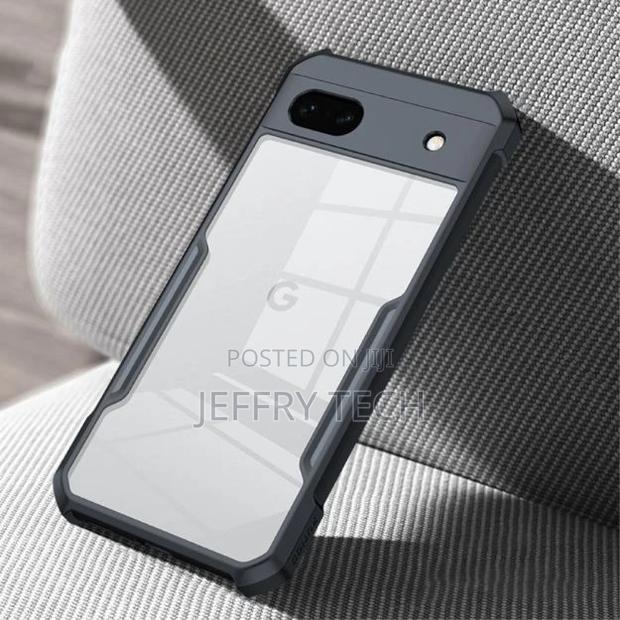 Shockproof Hybrid Cover for Google Pixel 6A - Black - thumbnail 2