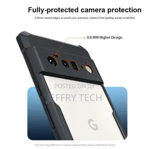 Shockproof Hybrid Cover for Google Pixel 6 PRO - Black