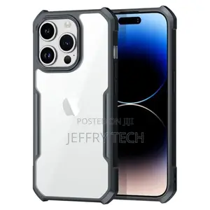 Shockproof Hybrid Cover for iPhone 15 PRO Max - Black