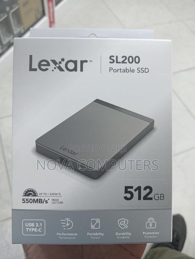 Lexar Portable 512gb External SSD - main view