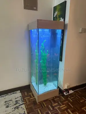 Tower Aquarium With Classic Woodwork