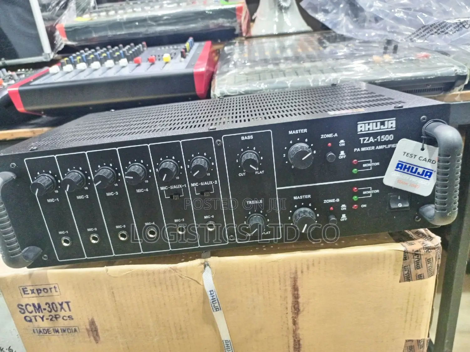 TZA-1500 - Ahuja 160 Watts 2 Zone PA Mixer Amplifier