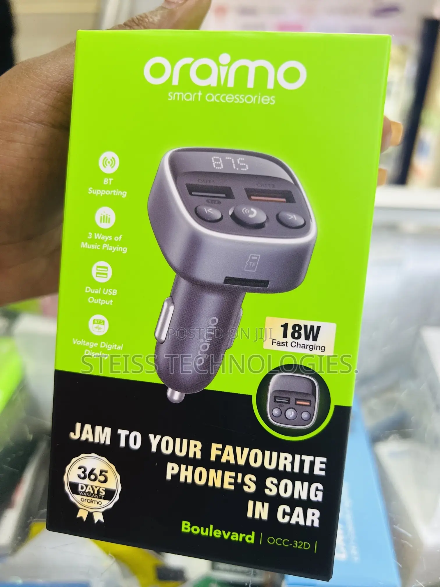Oraimo Boulevard Fm Wireless Modulators.