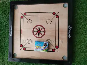 Carrom Board Complete With Carrom Men - 26x26x1.5 Inch