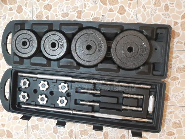 Dumbell Set For Home Use And Barbell 50kgs