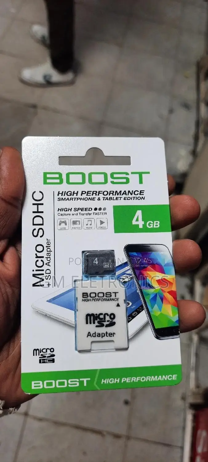 4gb Universal Memory Card + Adapter Available.
