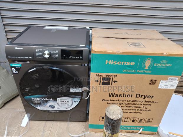 Washing Machine, Hisense 8kg Wash 5kg Dry Front Load Machine