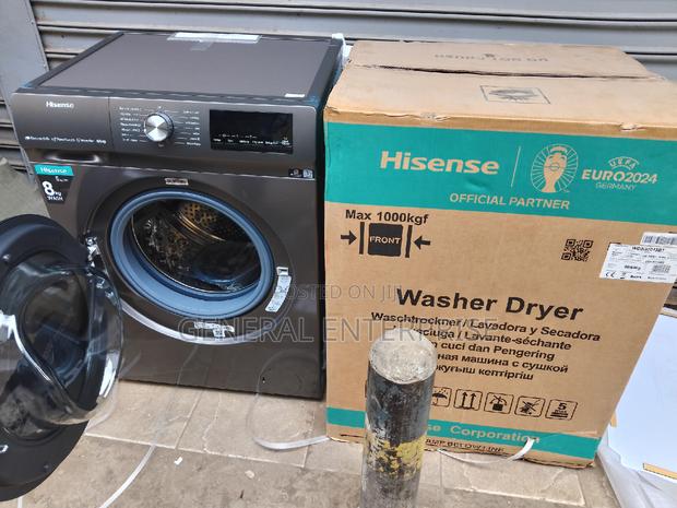 Washing Machine, Hisense 8kg Wash 5kg Dry Front Load Machine