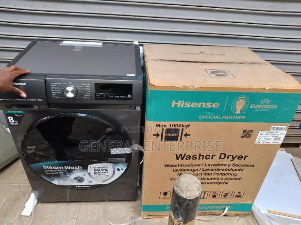 Washing Machine, Hisense 8kg Wash 5kg Dry Front Load Machine