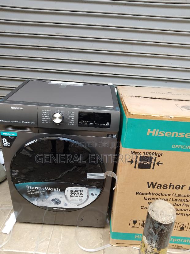 Washing Machine, Hisense 8kg Wash 5kg Dry Front Load Machine